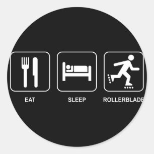 Essen Sie Sleep Rollerblade Sticker