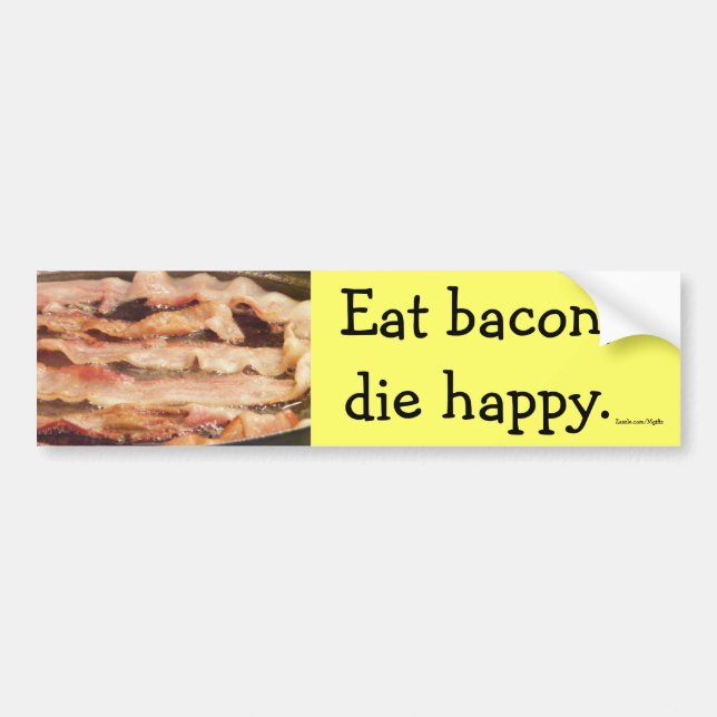 Essen Sie Speck Autoaufkleber (Vorne)