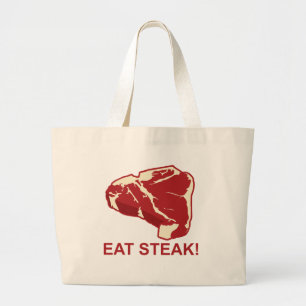 Essen Sie Steak Jumbo Stoffbeutel