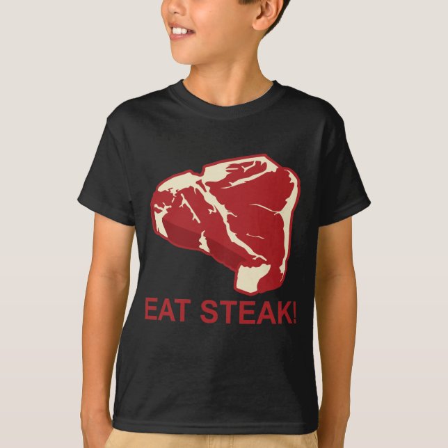 Essen Sie Steak T-Shirt (Vorderseite)