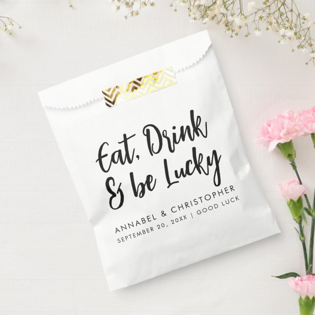Essen Sie trinken Glück Casino Chips Lotterie Tick Geschenktütchen (Versiegelt)