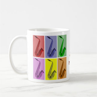 Essen Sie, trinken Sie, spielen Sie Saxophon - Kaffeetasse