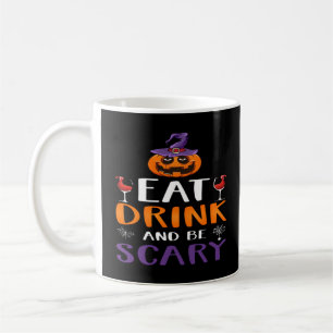 Essen Sie trinken und Beängstigend Halloween-Party Kaffeetasse