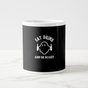 Essen Sie trinken und Beängstigendes Halloween-Par Jumbo-Tasse