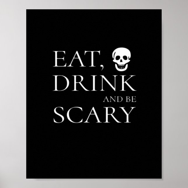 Essen Sie trinken und Beängstigendes Halloween-Par Poster (Vorne)