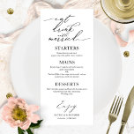 Essen Sie trinken und genießen Sie Verheiratete Sp Menükarte<br><div class="desc">Eine schicke Kalligraphy Wedding Menu Card. I do offer a free customisation service,  if you have any anfragen or special requests,  please feel free to contact me.</div>