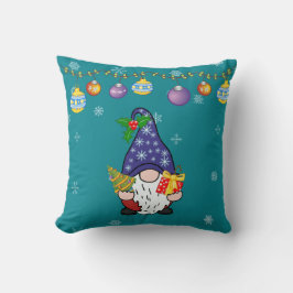 Essen Sie trinken und gnomie sein Kissen