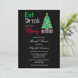 Essen Sie trinken und seien Sie froh Bridal Dusche Einladung