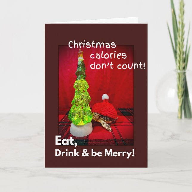 Essen Sie trinken und seien Sie lustig, Baby sulca Karte (Vorderseite)