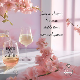 Essen Sie trinken und seien Sie Verheiratet Gatsby Weinglas Ohne Stiel