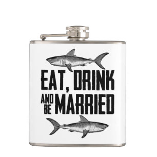 Essen Sie trinken und seien Sie Verheiratete Vinta Flachmann