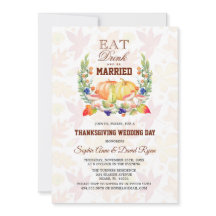 Essen Sie trinken und VERHEIRATETER Erntedank Hoch