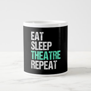 Essen Sleep Acter Wiederholung lustige Schauspiele Jumbo-Tasse