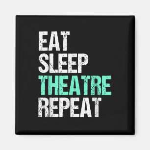 Essen Sleep Acter Wiederholung lustige Schauspiele Magnet