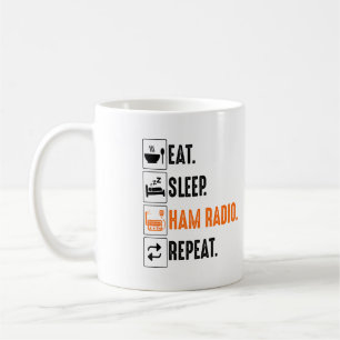 Essen Sleep Amateur Ham Radio Kaffeetasse