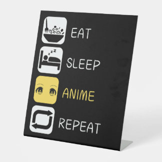 Essen Sleep Anime Wiederholung, Anime Kultur Sockelschild