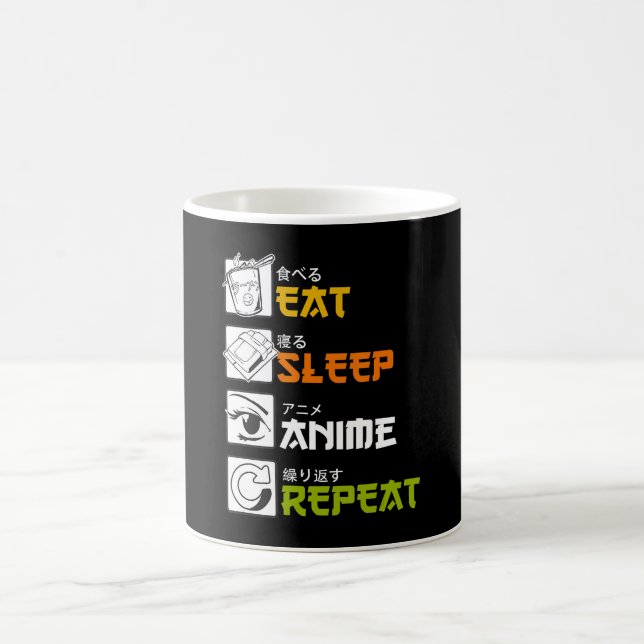 Essen Sleep Anime Wiederholung Geschenk Idee Cospl Kaffeetasse (Mittel)