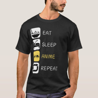 Essen Sleep Anime Wiederholung T - Shirt