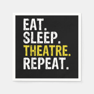 Essen Sleep Atre Wiederholung Schauspieler Geschen Serviette