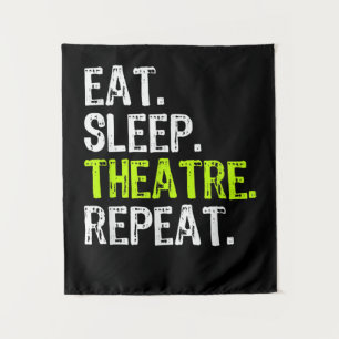 Essen Sleep Atre Wiederholung Schauspielerin als G Wandteppich