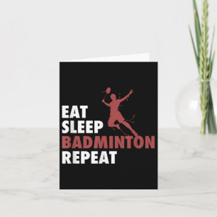 Essen Sleep Badminton Wiederholung Badminton Racke Karte
