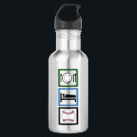 Essen Sleep Baseball Edelstahlflasche<br><div class="desc">Ich esse,  schlafe und spiele gerne Baseball. Baseball ist mein Leben.</div>