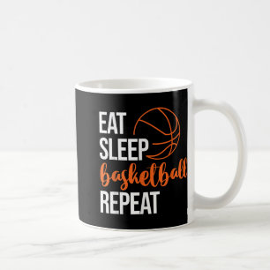 Essen Sleep Basketball Wiederholen Spaß Sport Moti Kaffeetasse