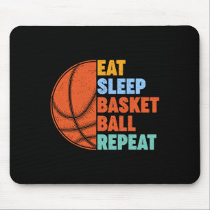Essen Sleep Basketball Wiederholung für Men Teens Mousepad