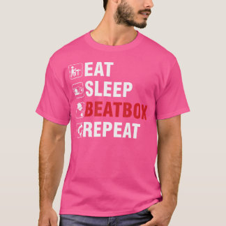 Essen Sleep Beatbox Getto Hiphop Beatboxer Rap Art T-Shirt