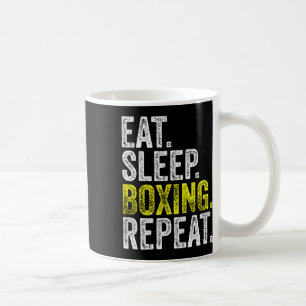 Essen Sleep Boxing Wiederholen Boxer Fighter Fight Kaffeetasse