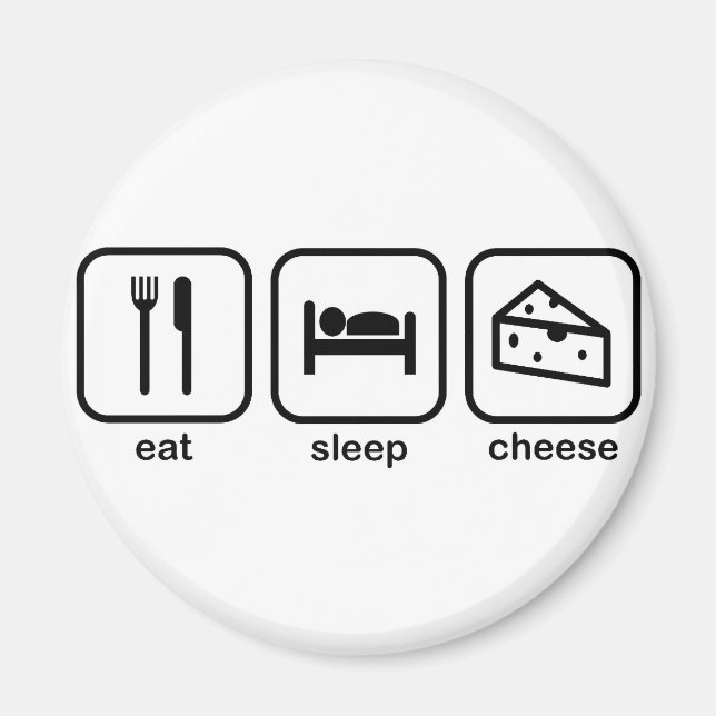 Essen Sleep Chef Magnet (Vorne)