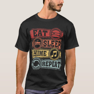Essen Sleep Dhime Wiederholung T-Shirt