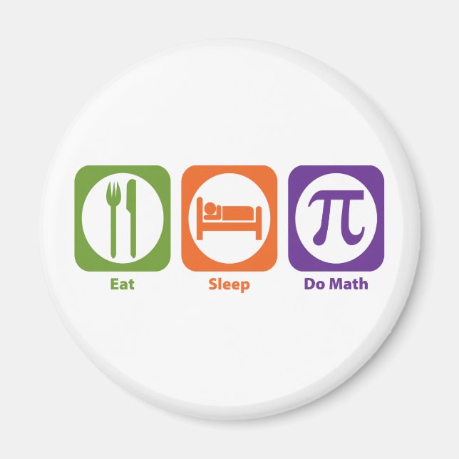 Essen Sleep Do Math Magnet (Vorne)