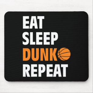 Essen Sleep Dunk Wiederholen Spaß Basketball Ball  Mousepad