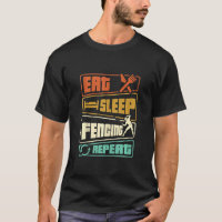 Essen Sleep Fencing Wiederholen Schwert Säbel Epee