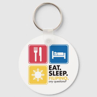 Essen Sleep Filipino Schlüsselanhänger