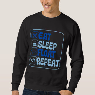 Essen Sleep Float Repeat Manatees Lover Oceanograp Sweatshirt