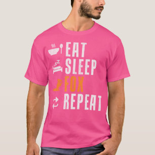 Essen Sleep Fox Wiederholen Fox T-Shirt