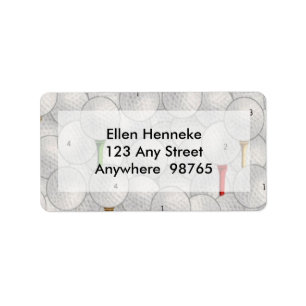 Essen Sleep Golf Adressaufkleber