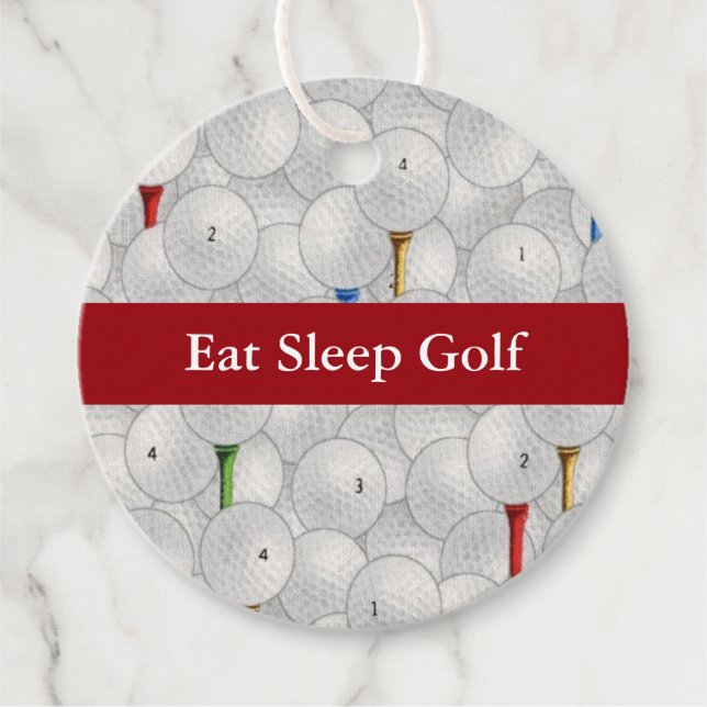 Essen Sleep Golf Geschenkanhänger (Vorderseite)