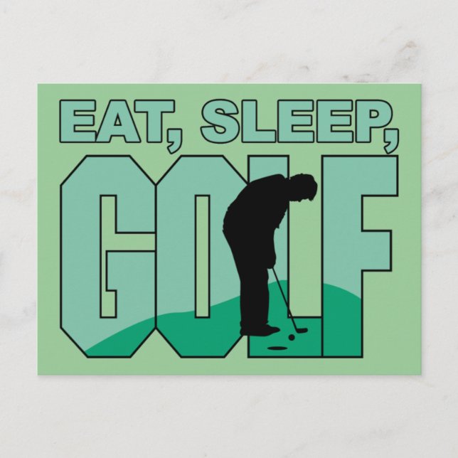 Essen Sleep Golf Postkarte (Vorderseite)