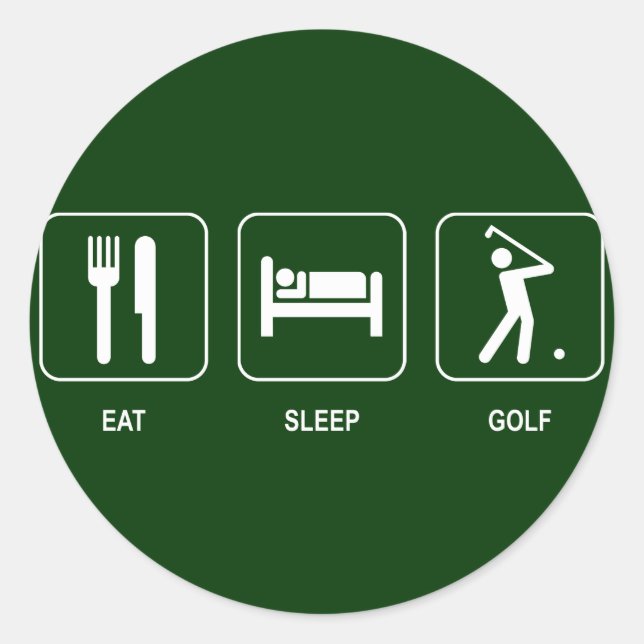 Essen Sleep Golf Sticker (Vorderseite)
