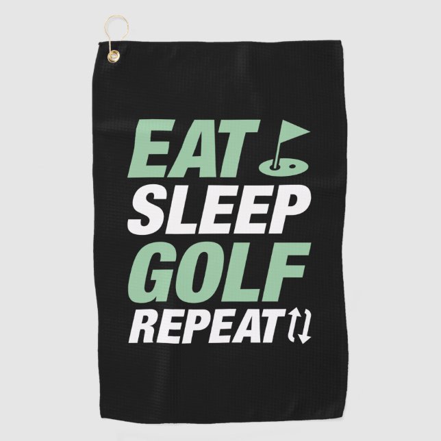 Essen Sleep Golf Wiederholung Golfhandtuch (Vorderseite)