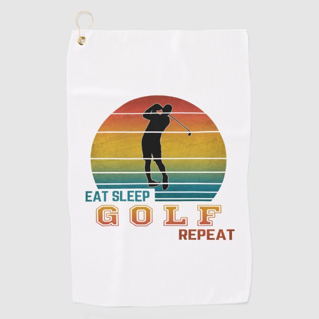 Essen Sleep Golf Wiederholung Golfhandtuch (Vorderseite)