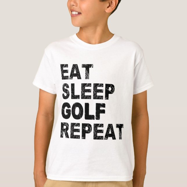 Essen Sleep Golf Wiederholung T-Shirt (Vorderseite)