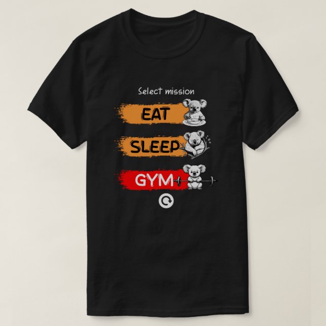 Essen Sleep Gym T-Shirt (Design vorne)