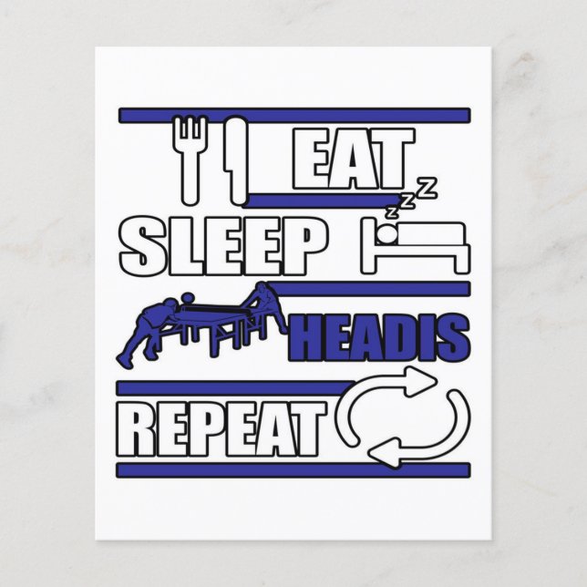 Essen Sleep Headis Geschenk Flyer (Vorne)