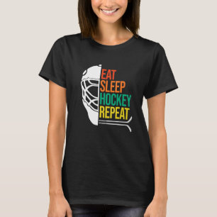 Essen Sleep Ice Hockey Spieler Expertencoach Sport T-Shirt
