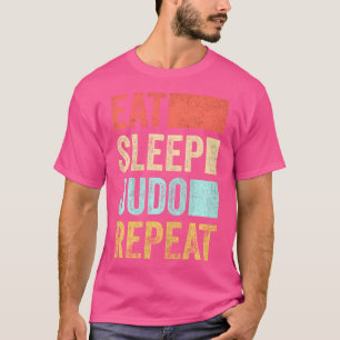 Essen Sleep Judo Wiederholen Men Boys Judo T-Shirt
