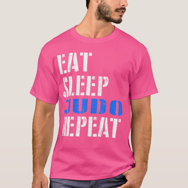Essen Sleep Judo Wiederholung T-Shirt (Vorderseite)